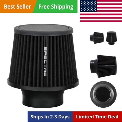 Universal Clamp-On Air Filter: High Performance, Washable Filter: Round Taper...