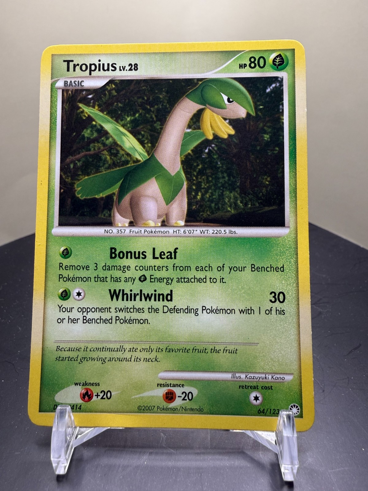 Tropius 64/123 Pokemon Mysterious Treasures Non Holo NM/MINT 2007