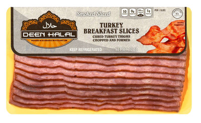Deen Halal Turkey Bacon 12oz (6 Pack)
