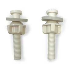 Toilet Seat Screws Replacement Plastic Toilet Seat Hinge Bolt Screws with Nuts