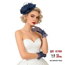 Fascinators Hat for Women and Lace Bow One Size Navy Blue 7.48   5.90    