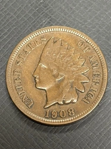 1908-S Indian Head Cent VF Very Fine Key Date Penny