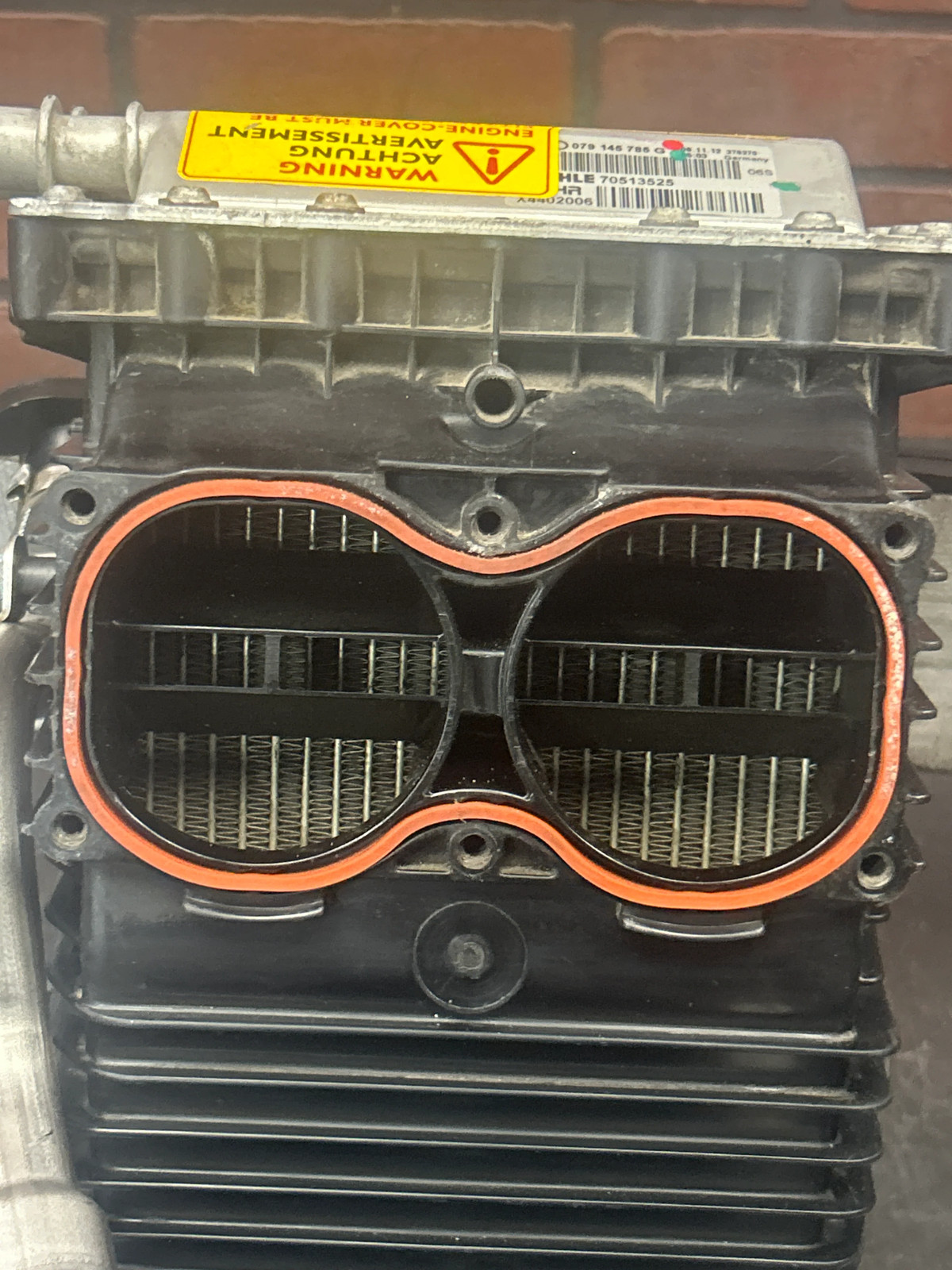 Audi S8 / Bentley GT GTC 4.0L V8 Turbocharger Air Intake Duct w/ Intercooler OEM