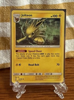2019 Sun & Moon - Cosmic Eclipse Jolteon Non Holo #70 Pokemon Card