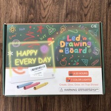 17" LED Drawing Board for Kids - Rechargeable, 7 Colors  5 Light Modes