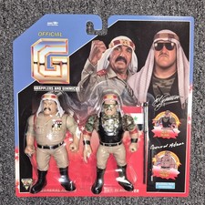 WWE Sgt Slaughter Gen Adnan WWF HASTTEL TOYS  Grapplers and Gimmicks NEW Retro