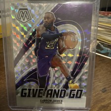 2023-24 Panini Mosaic Basketball Give and Go Silver Mosaic #3 LeBron James