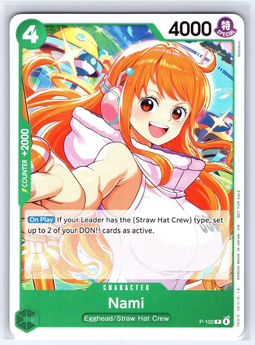 Nami P-102 One Piece Promotion Cards for sale | eBay