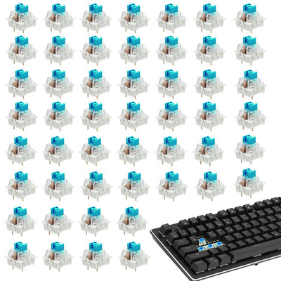 50 Pcs Keyboard Clicker,Mechanical,3 Pin Clicky Switches,Clickers for 3D Prints,