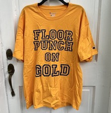 FLOORPUNCH “On Gold” Shirt Size XL #11/88 Nyhc Straight Edge Cold World Madball