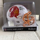 Steve DeBerg Signed Tampa Bay Buccaneers Throwback Mini Helmet w COA