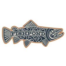 Fishpond Maori Trout Fish Decorative Adhesive Decal Sticker- Overcast