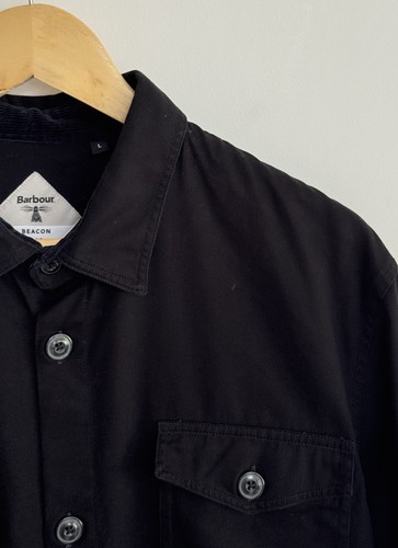 Sobrecamisa Chaqueta Barbour Beacon Shacket Negra Grande - Imagen 6 de 12