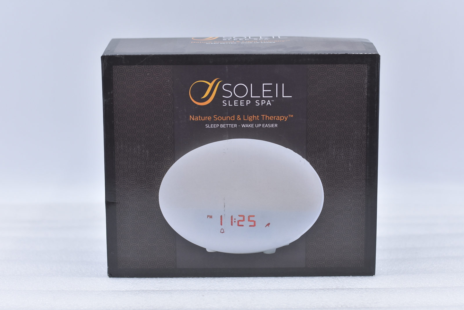 Soleil Sleep Spa Dawn Simulator Alarm Clock in White, Nature Sound/Light Therapy