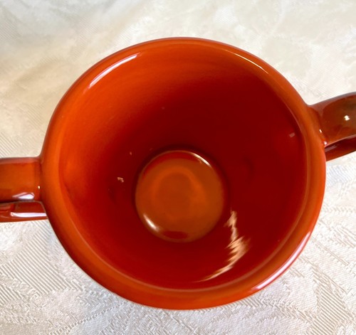 Vintage MCM Metlox Poppytrail Vernon Red Rooster Red Sugar Dish circa 1956-1979 - Picture 2 of 6