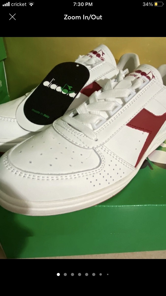 Diadora White Red pepper Sneakers Size 9 GAME L HIGH WAXED Sporty sneakers - All-Gender - Diadora  main image 3