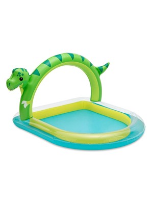 Brandneu Spaß aufblasbare Sommerwellen Dino Bogen Spray Paddeln Pool Schwimmen