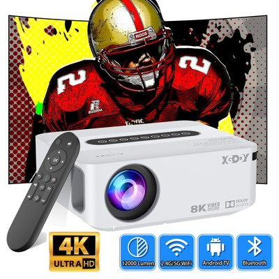 XGODY 4k HD Projektor Beamer 5G WiFi Bluetooth Android Multimedia HDMI LCD Party