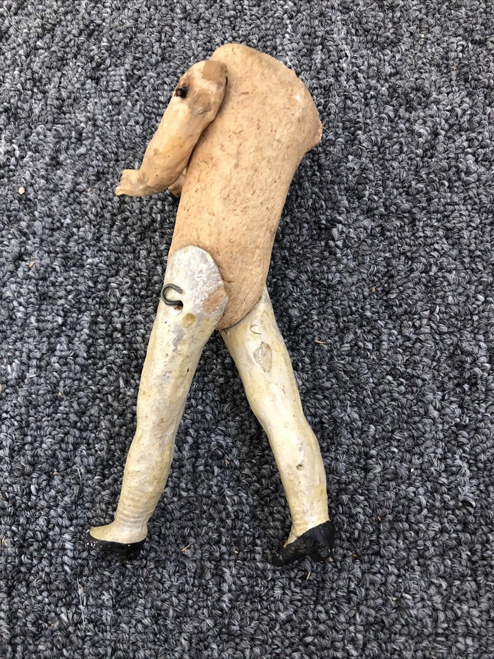 Antique Crude Paper Mache Smaller Doll Body For Bisque Head eBay