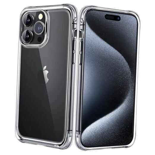 Mkeke Clear for iPhone Pro Case [Not-Yellowing] [16 ft Military-Grade Drop