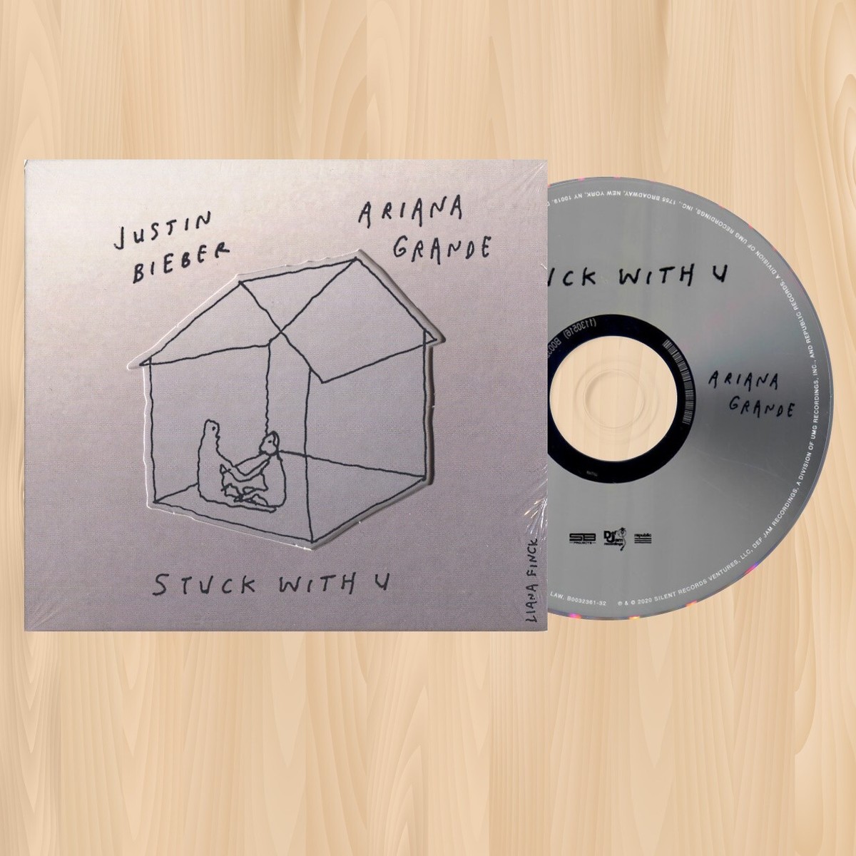 ARIANA GRANDE and JUSTIN BIEBER stuck with u CD SINGLE Buildable