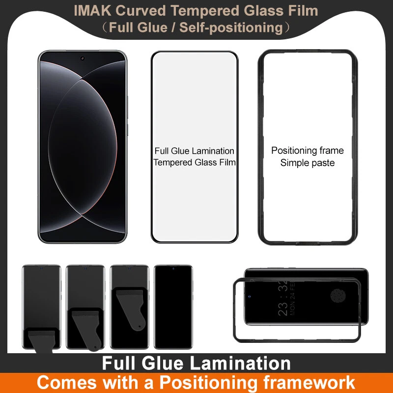 Protector Pantalla Cristal Templado Curvo 3D Pegamento Completo Imak para Xiaomi 15 Ultra Foto 2 de 4