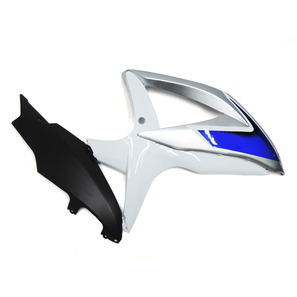 White Silver Fairings Kit for Suzuki K8 2008 - 2010 GSXR600 GSXR750 ABS Body Kit