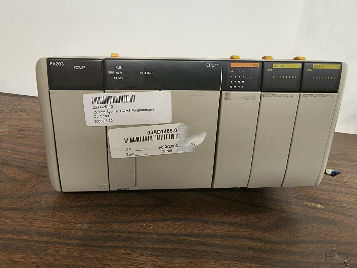 Omron Sysmac CQM1 PA203 CPU11 OCH OD211 x2 PLC Programmable Omron Sysmac CQM1 PA203 CPU11 OCH OD211 x2 PLC Programmable