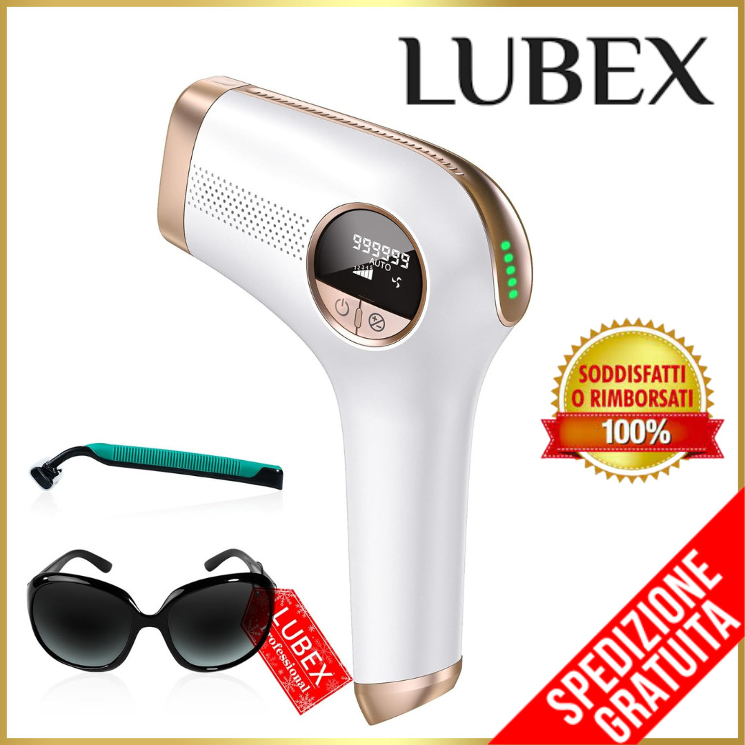 Sistema di Epilazione Laser LUBEX - Epilatore IPL Professionale 9 Livelli
