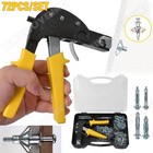 72Pcs Hollow Wall Anchor Fixing Settig Tool Screws Kit Metal/Cavity/Plasterboard