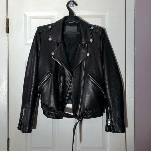 Natural Leather Moto Jacket 