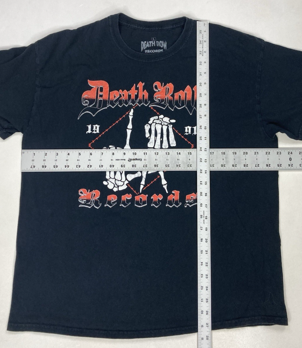 FILA T shirt grafica Death Row Records LA Los Angeles uomo grande manica corta musica