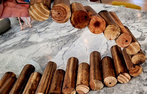 Decoración de césped/patio; 47" de largo flexible cerca de madera natural barrera/recorte/segmento borde - Imagen 3 de 24