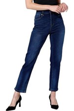 DG2 by Diane Gilman Virtual Stretch Straight Leg Crop Jean Indigo