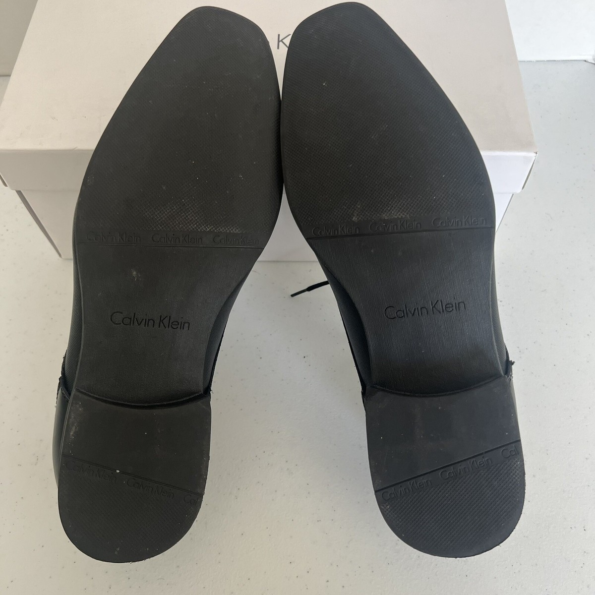 Calvin Klein dress shoes men’s size 11 Bram Diamond Leather shoe with box Calvin Klein Mens Oxford Shoe 34F4280 Size 10.5M Black Bram  main image 2