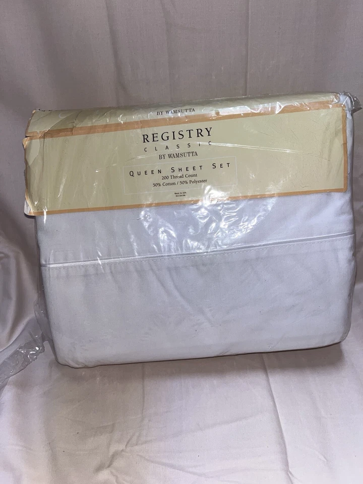 AUTHENTIC BNWT WAMSUTTA REGISTRY CLASSIC 200 THREAD COUNT QUEEN SHEET SET  - Image 2 of 4