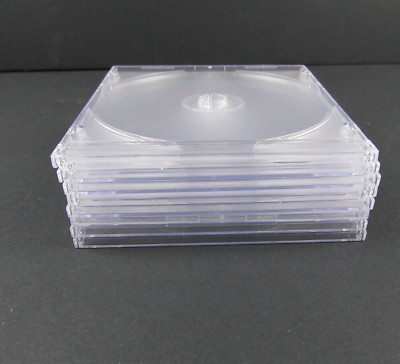 Slim DVD/CD clear Jewel Cases Pack Of 8