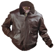 G-1 Aviator Flight Jacket Dark Brown Real Cowhide Leather Bomber Jacket 