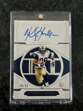 2021 National Treasures Marshall Faulk  /99 Signatures AUTO - Rams
