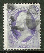 Sc #153 Nice Impression 24 Cent Winfield Banknote 1871 $225 US 2F17