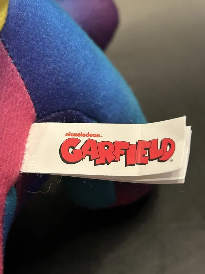 "Muñeca de peluche Garfield Tie-Dye TV dibujos animados arco iris degradado gato y amigos - 7""" Foto 4 de 4