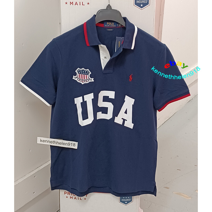 POLO RALPH LAUREN - kiymdnsk POLO RALPH LAUREN CLASSIC FIT USA MESH POLO SHIRT NAVY BLUE