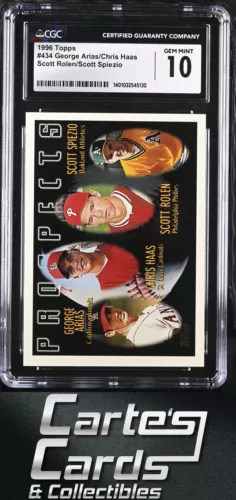 Scott Rolen Scott Spiezio Arias Haas 1996 Topps #434 RC Rookie CGC 10