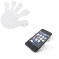 CLEAR DOUBLE SIDED SUCTION CUP HOLDER HAND SHAPE MOUNT STAND FOR for SMARTPHONES