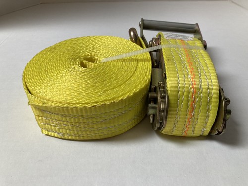 Ratcheting Tie Down Lift All 3300lb. Working Load 25 ft X 2 in Strap New Sealed - Picture 6 of 14