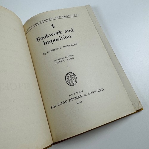 Bookwork and Imposition by Charles L. Pickering. Pitman Printing Theory 1949 - Picture 7 of 14