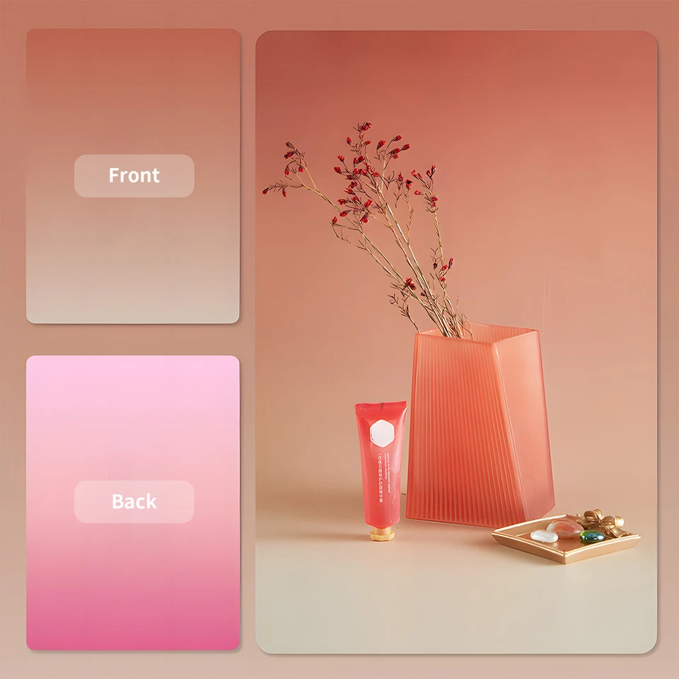 Selens Double-sided Waterproof Backdrop Gradient Color For Cosmetic Photography - Image 3 of 4