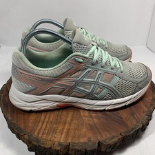 Asics Womens Gel Contend 4 T767Q Gray Running Shoes Sneakers Size 9.5 D
