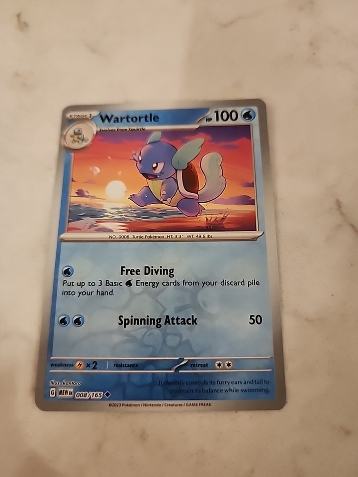 Wartortle Reverse Holo NM 008/165 Scarlet & Violet 151 Pokemon Card eBay