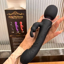 360 Rotation Thrusting Vibrator for Women 3 in 1 Clitoris Stimulator Men Dildo